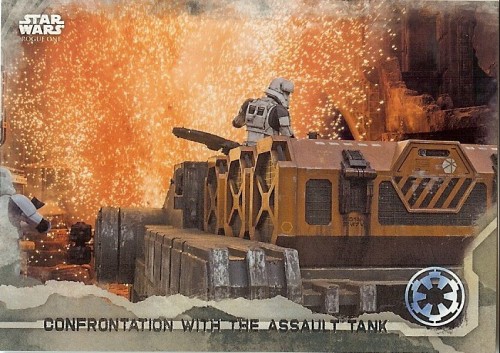 2016 Topps Star Wars Rogue One Gray Parallel #53 Confrontation Assault 069/100