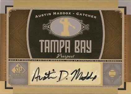 2012 SP Signature Edition Austin Maddox Autograph