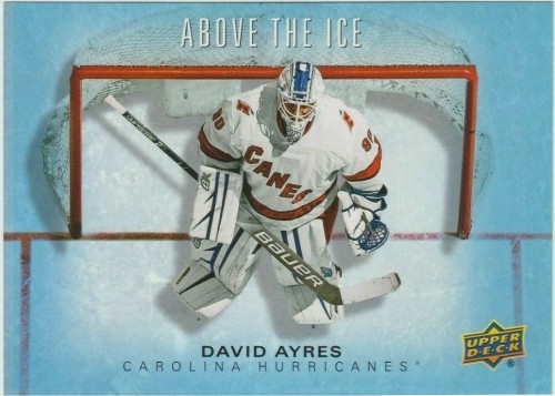 2019-20 Upper Deck 5x7 Oversize David Ayres Rookie Above the Ice Carolina 