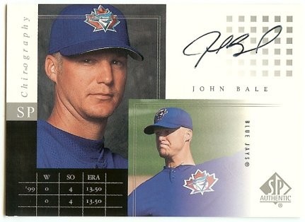 2000 Upper Deck SP Authentic John Bale SP Chirography