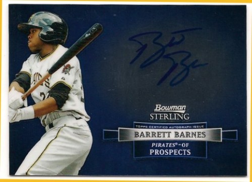 2012 Bowman Sterling Barrett Barnes Prospect Autograph