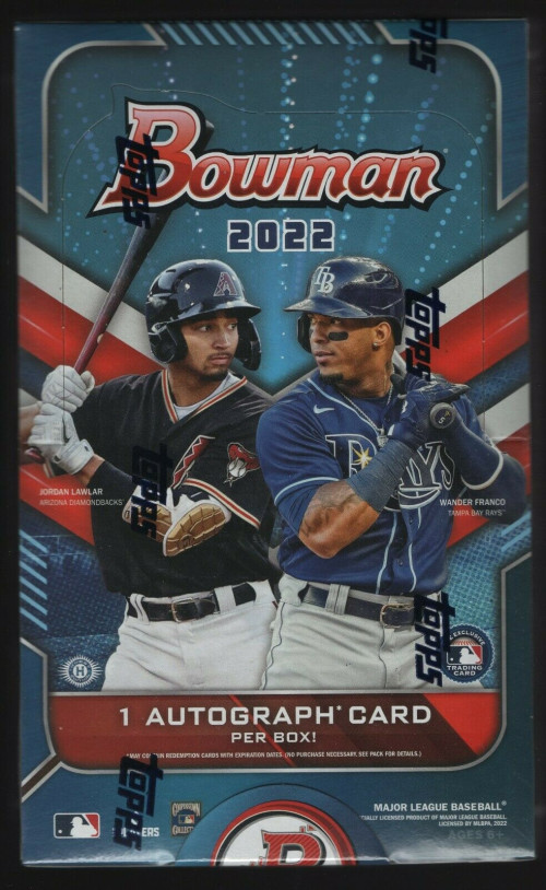 2022 Bowman Baseball Hobby Box Factory Sealed