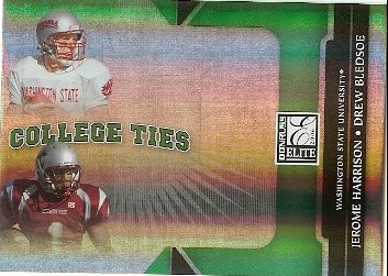 2006 Donruss Elite Drew Bledsoe Jerome Washington College Ties 0528/1000