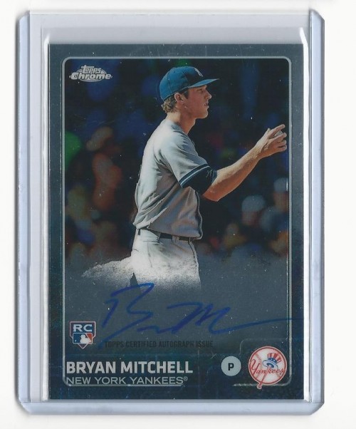 2015 Topps Chrome #AR-BM Bryan Mitchell RC AUTO Rookie Autograph