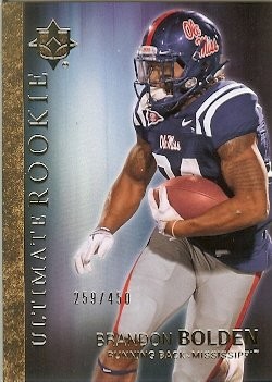 2012 Upper Deck Ultimate Brandon Bolden Rookie 259/450