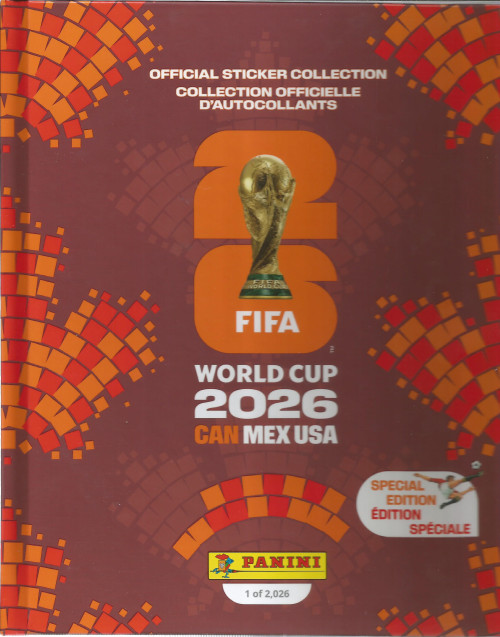 Panini FIFA World Cup 2026 Hardcover Limited Edition sticker album - 1 of 2,026