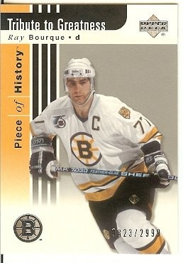 2002-03 Upper Deck Tribute to Greatness Ray Bourque 0823/2999