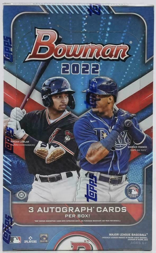 2022 Bowman Baseball Hobby Jumbo Box - Factory Sealed
