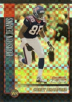 2002 Topps Chrome Corey Bradford Xfractor 186/250
