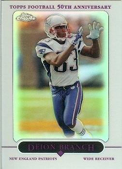2005 Topps Chrome Deion Branch Refractor
