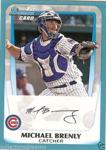 2011 Bowman Prospects Blue Card #BP15 Michael Brenly 078/500 CUBS