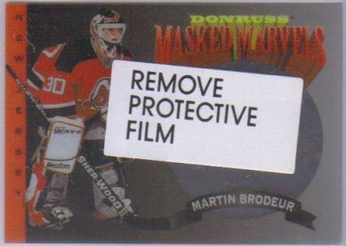 1994-95 DONRUSS MASKED MARVELS #2 MARTIN BRODEUR 