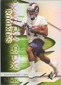 2008 Upper Deck SPX  Keenan Burton Rookle 028/499