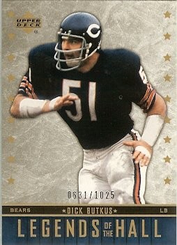 2005 Upper Deck Legends Dick Butkus LH 0631/1025
