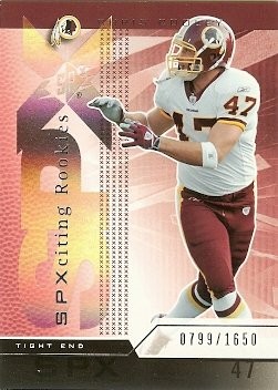 2004 Upper Deck SPX Chris Cooley Rookie 0799/1650