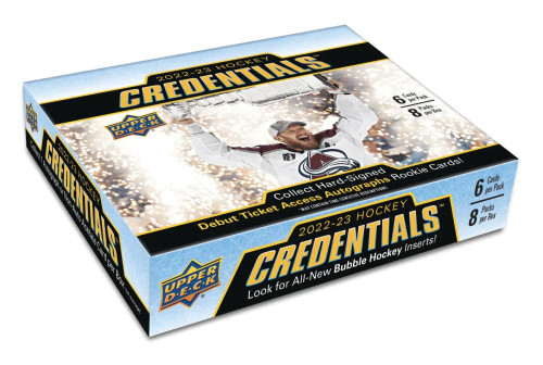 2022-23 Upper Deck Credentials Hockey Hobby Box Factory Sealed 