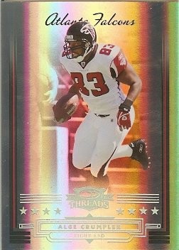 2006 Donruss Threads Alge Crumpler Silver Holofoil Base 067/100
