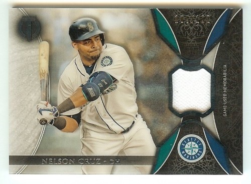 2017 TOPPS TRIBUTE RELIC JERSEY NELSON CRUZ #'d 185/192