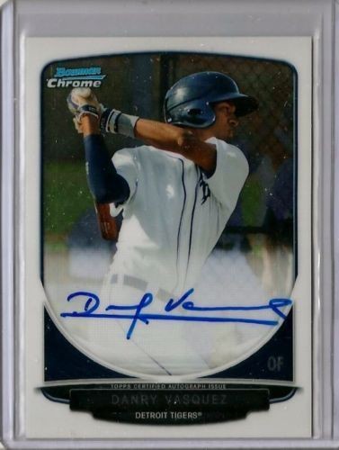 2013 Bowman Chrome Prospect Autographs Danry Vasquez Auto