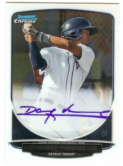 2013 Bowman Chrome Danry Vasquez Autograph 