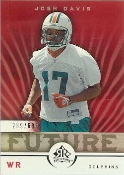 2005 Upper Deck Reflections Josh Davis Rookie 289/699