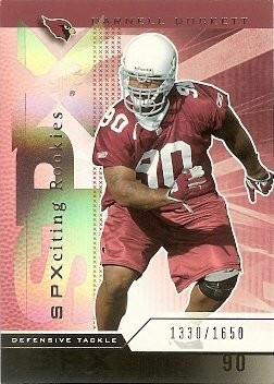 2004 Upper Deck SPX Darnell Dockett Rookie 1330/1650