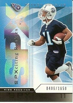 2004 Upper Deck SPX Tramon Douglas Rookie 0406/1650