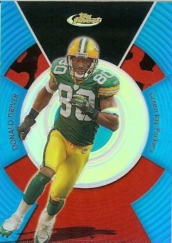 2005 Topps Finest Donald Driver Blue Refractor 187/299