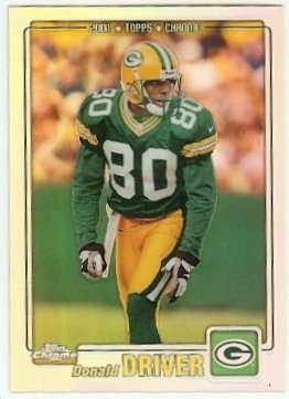 2001 Topps Chrome Donald Driver Refractor 089/999