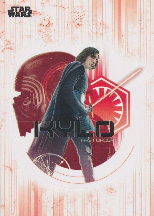 2017 Topps Star Wars Last Jedi STICKER DS-1 KYLO REN SP