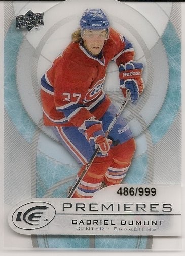 2012-13 Upper Deck Ice Gabriel Dumont Rookie 486/999