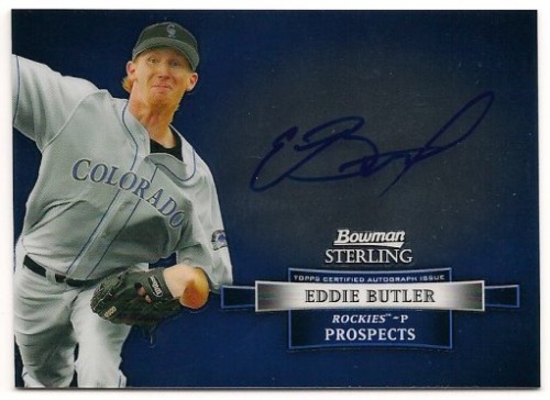 2012 Bowman Sterling Eddie Butler Prospect Autograph