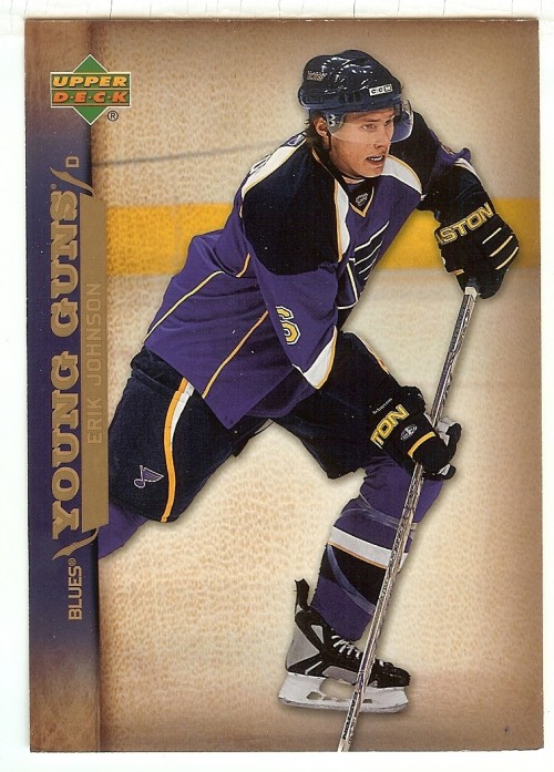 2007-08 Upper Deck Erik Johnson Oversized Young Guns Rookies