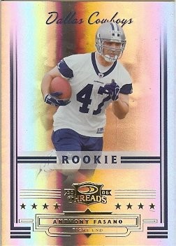 2006 Donruss Threads Anthony Fasano Rookie 866/999