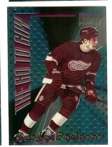 1994-95 TOPPS PREMIER THE GO TO GUY SERGEI FEDOROV Insert Card # 9 RED WINGS
