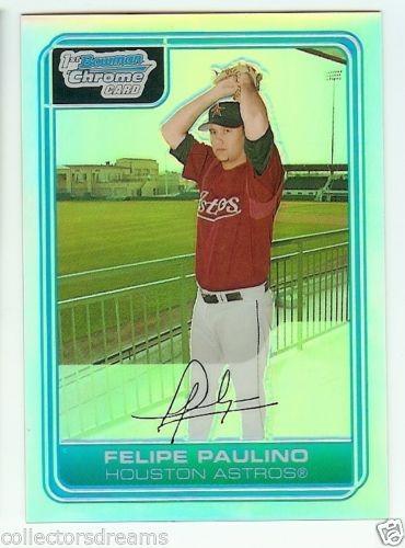 2006 Bowman Chrome FELIPE PAULINO Refractor RC #333/500 Card # BC206 ASTROS
