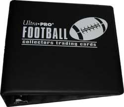 Ultra Pro 3' Football Binder Black