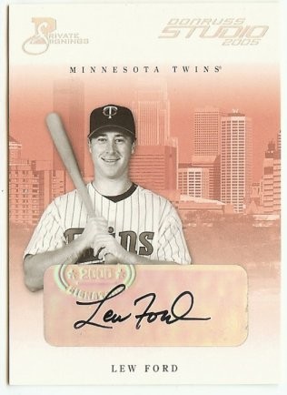 2005 Donruss Studio Lew Ford Private Signings 078/100