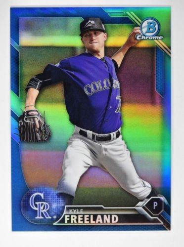 2016 Bowman Chrome KYLE FREELAND Prospects Blue Refractor #BCP174  057/150