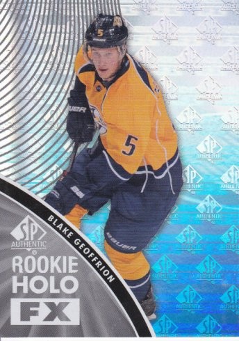 2011-12 SP Authentic Blake Geoffrion Rookie Holo FX