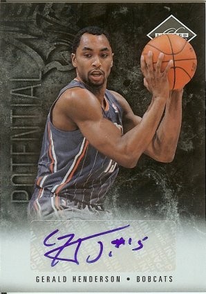 2011-12 Panini Limited Gerald Henderson Autograph 13/99