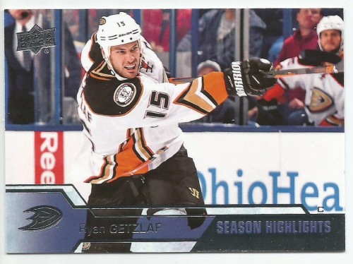 2016-17 SP Authentic Upper Deck Update RYAN GETZLAF Season Highlights SP #526