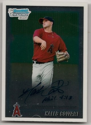 2010 Bowman Chrome Kaleb Cowart Autograph Rookie