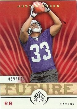 2005 Upper Deck Reflections Justin Green Rookie 069/699