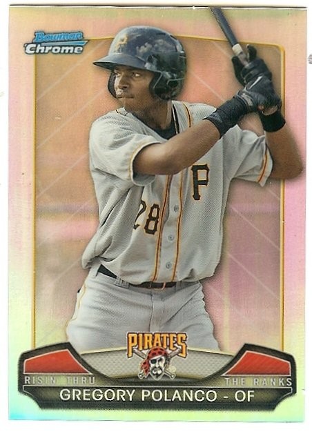 2013 Bowman Chrome Gregory Polanco Refractor Mini