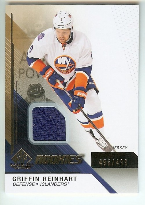 2014-15 SP Game Used Griffin Reinhart Rookies Jersey #'d 495/499