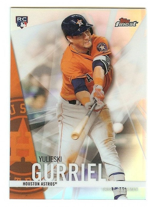 2017 Topps Finest Yulieski Gurriel Refractor #90 RC Houston Astros