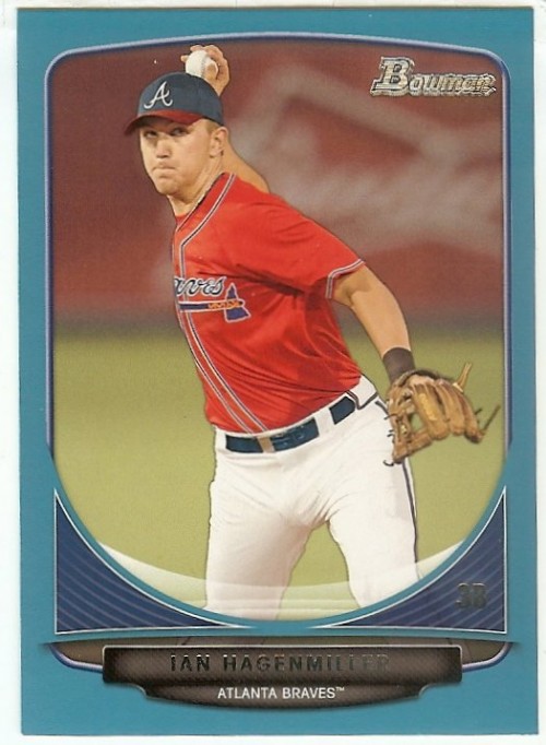 2013 Bowman Draft Draft Picks Blue Paper #BDPP75 Ian Hagenmiller Braves 478/500