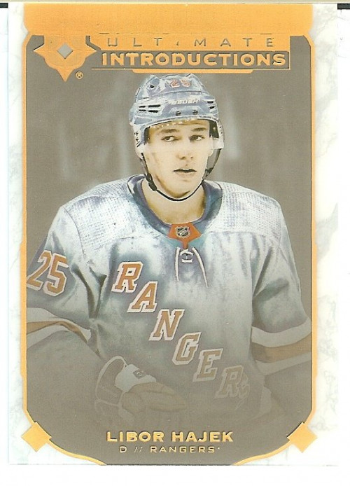 2019-20 Ultimate Collection Libor Hajek Ultimate Introductions New York Rangers
