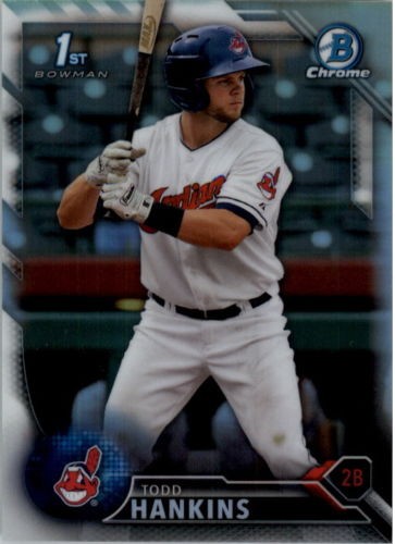 2016 Bowman Chrome TODD HANKINS Refractor 250/499 BCP166 INDIANS
